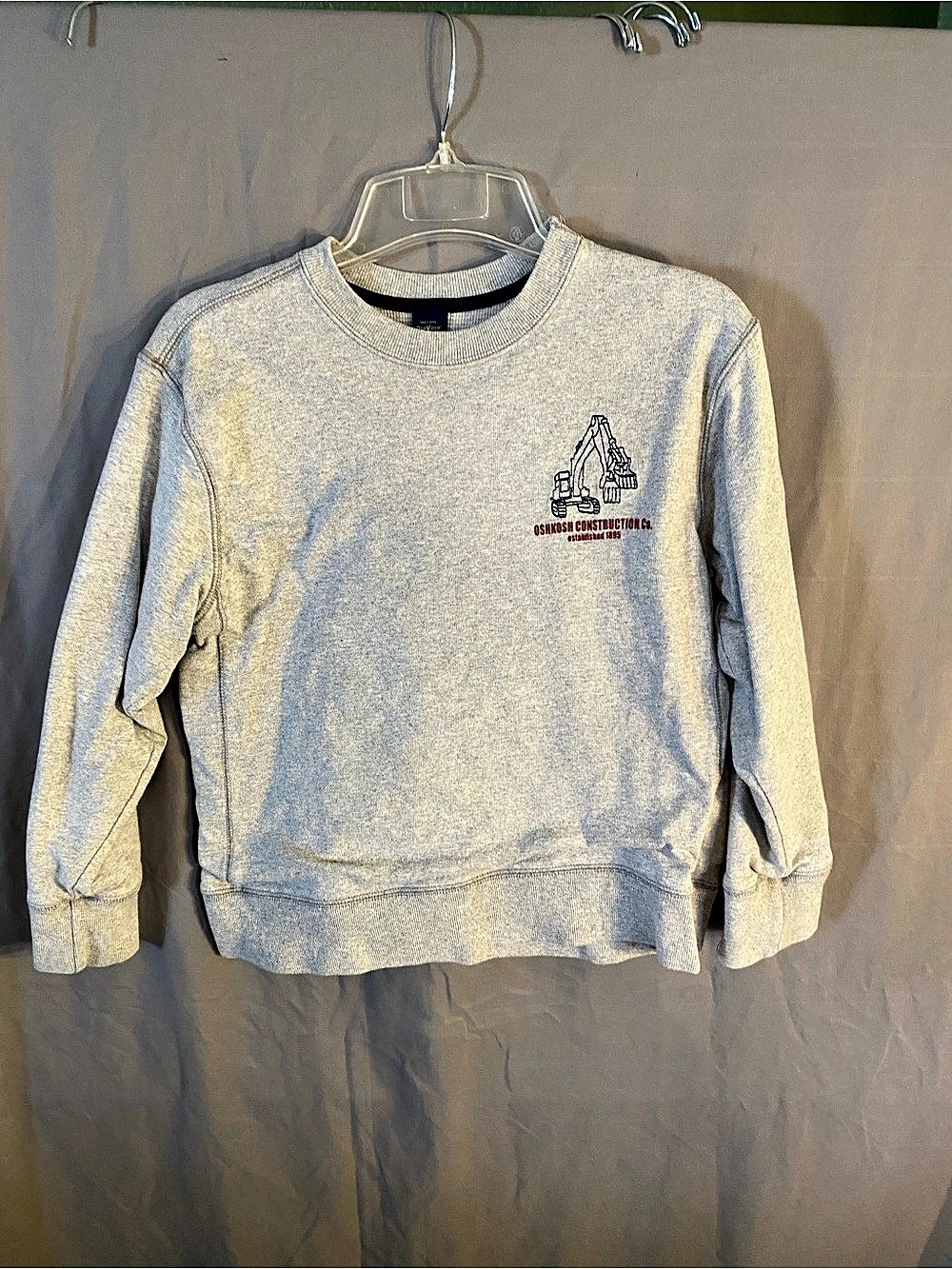 OshKosh B'gosh Boys Size 10 Gray Sweatshirt